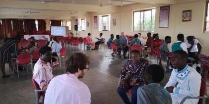 Inside parish hall in African Church
